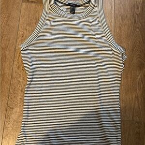 Forever 21 Black and White Striped Top